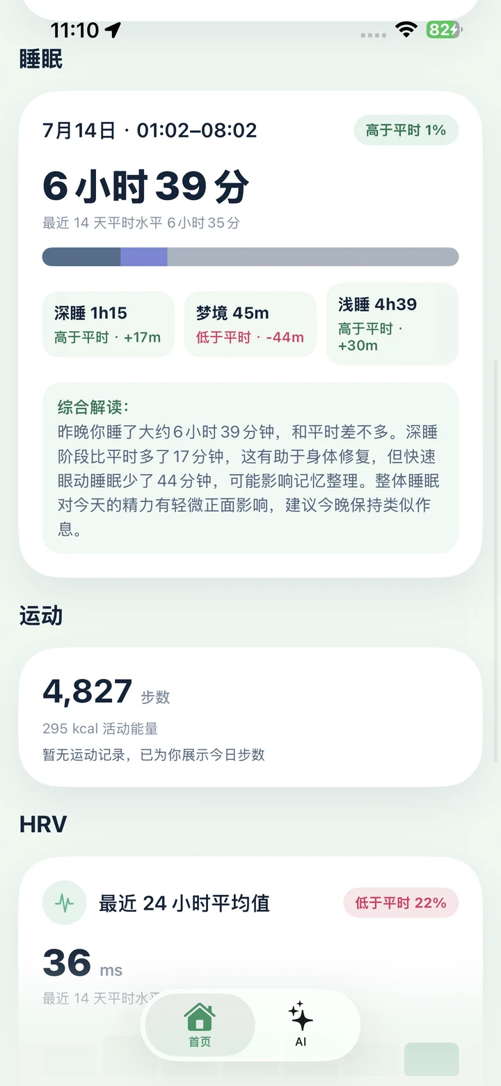Lightive 健康详情